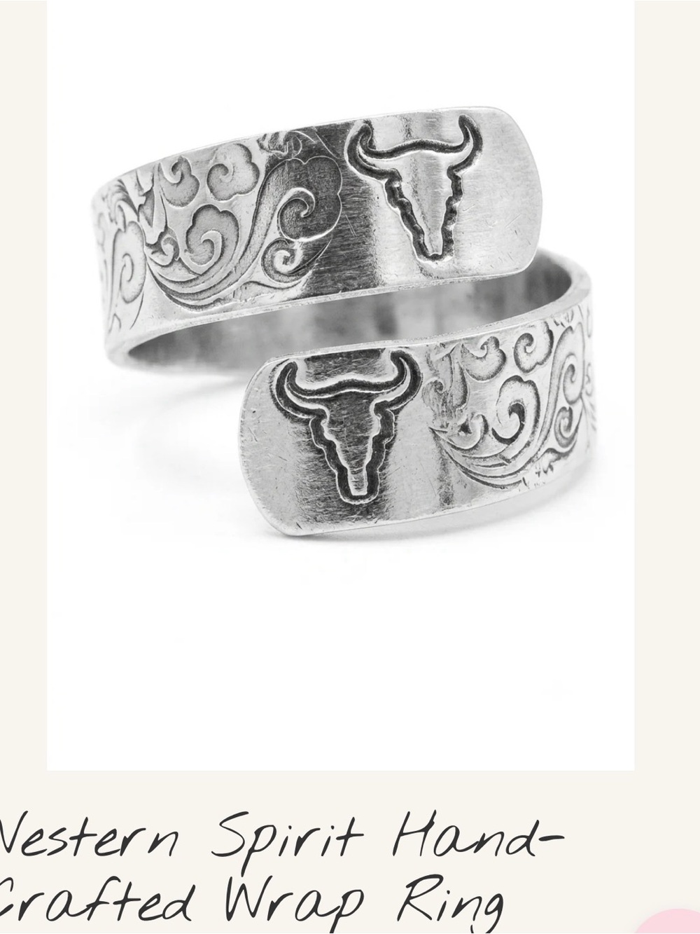 Handcrafted Western Wrap Ring